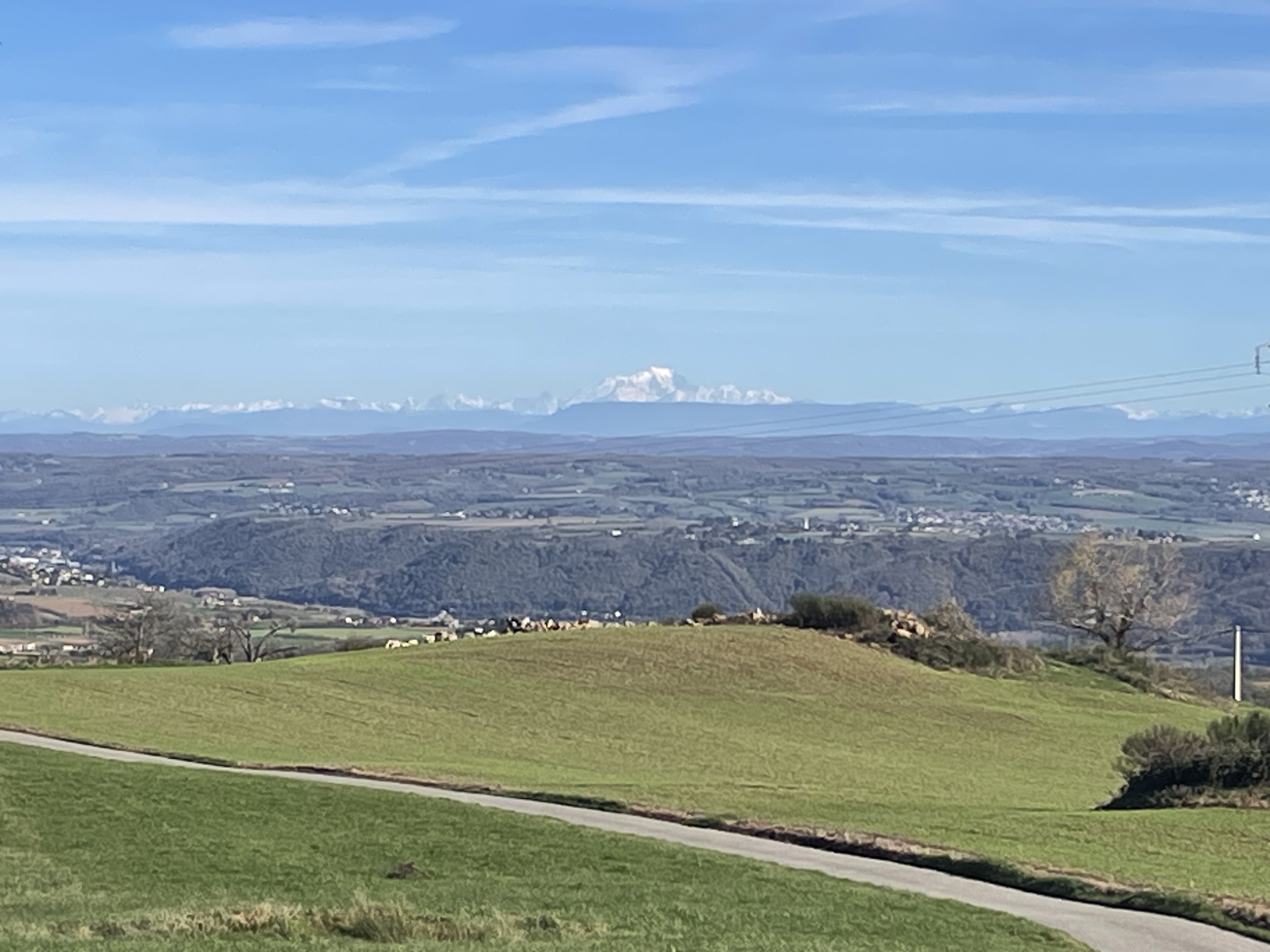 Vu sur la chaîne des alpes