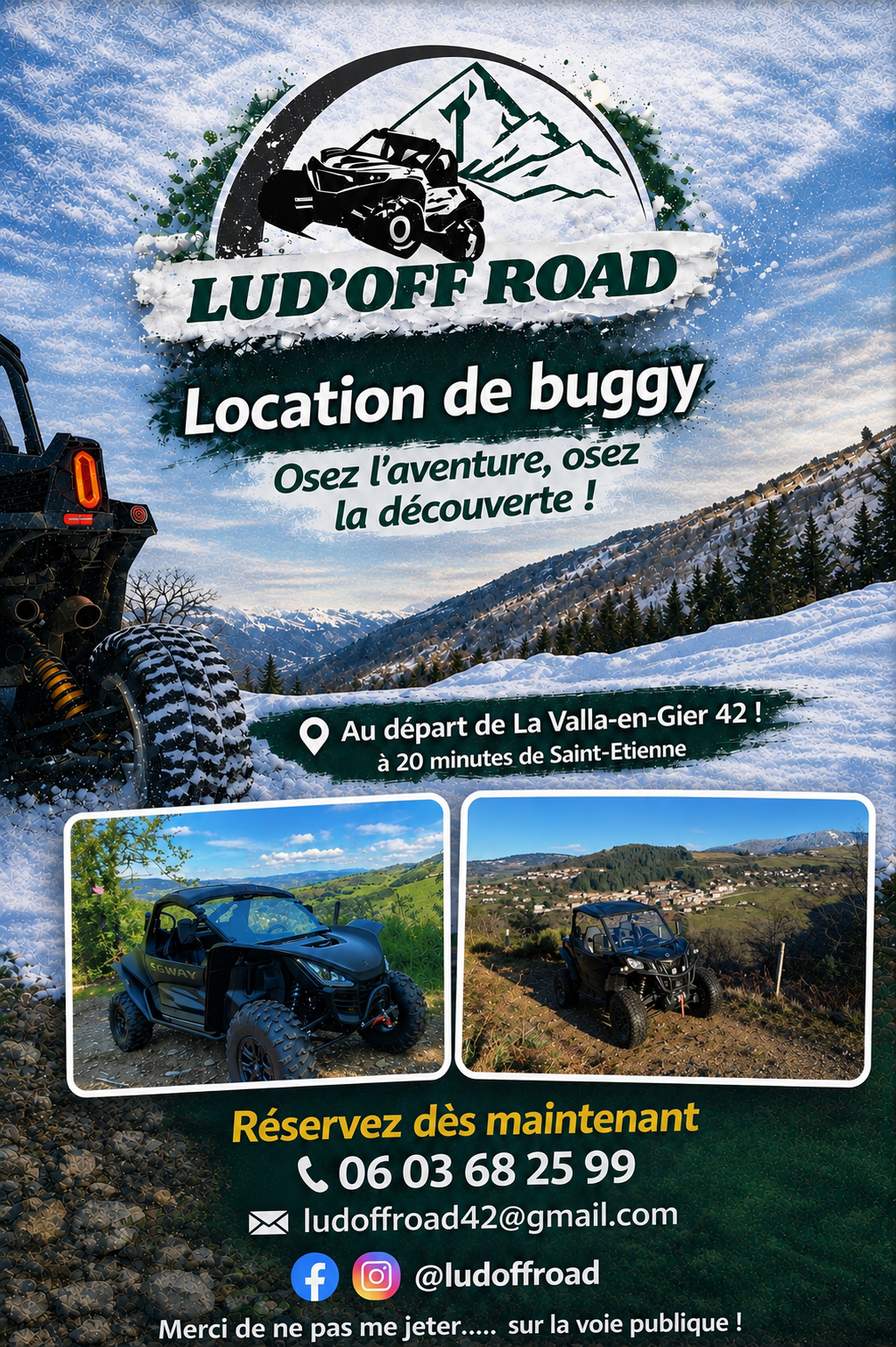 Location et balades en buggy avec Lud'off road_La Valla-en-Gier
