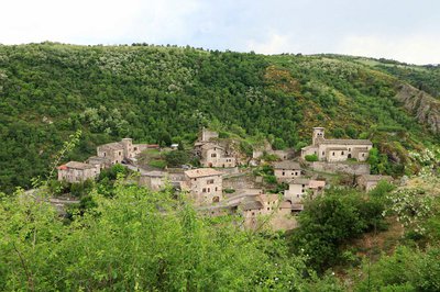 Vue sur Malleval depuis le belvédère