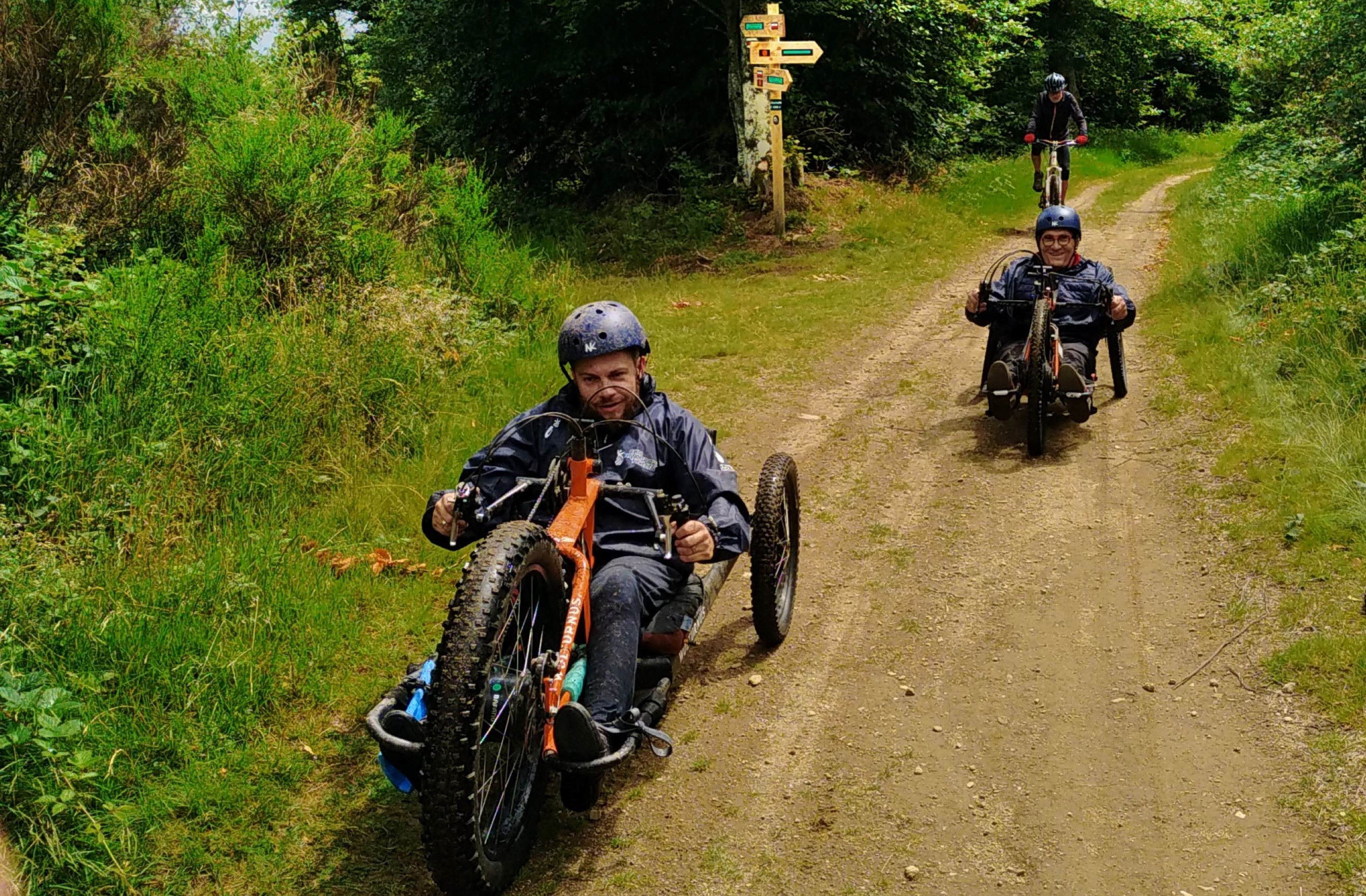 Handbike sur le parcours